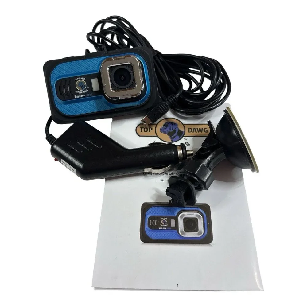 Eagle Eye 1080P DVR Dash 120 Degree Camera Top Dawg with 8 GB SD and G-Sensor